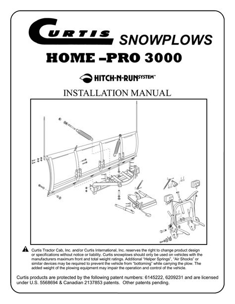 curtis snow plow parts diagram